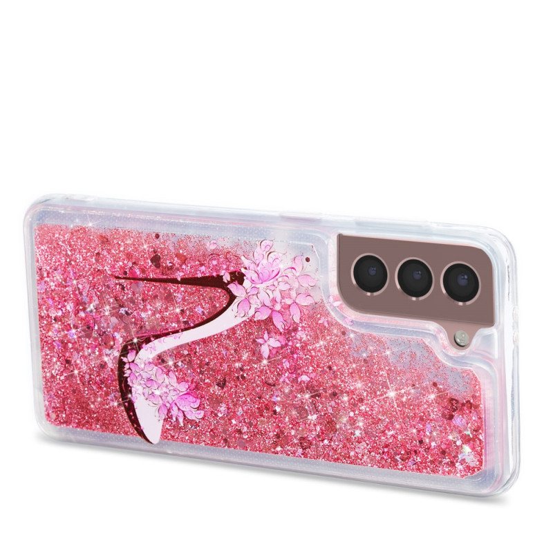 Deksel Til Samsung Galaxy S22 5G Glitter Pumpe