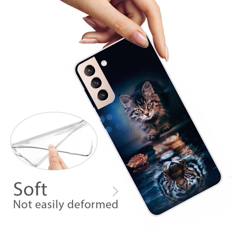 Deksel Til Samsung Galaxy S22 5G Kattens Refleksjon