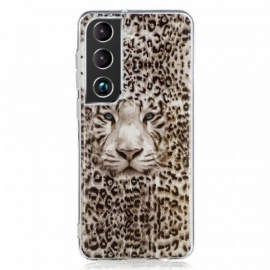 Deksel Til Samsung Galaxy S22 5G Leopard Fluorescerende