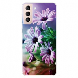 Deksel Til Samsung Galaxy S22 5G Realistiske Blomster
