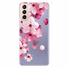 Deksel Til Samsung Galaxy S22 5G Små Rosa Blomster