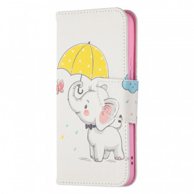 Folio Deksel Til Samsung Galaxy S22 5G Baby Elefant