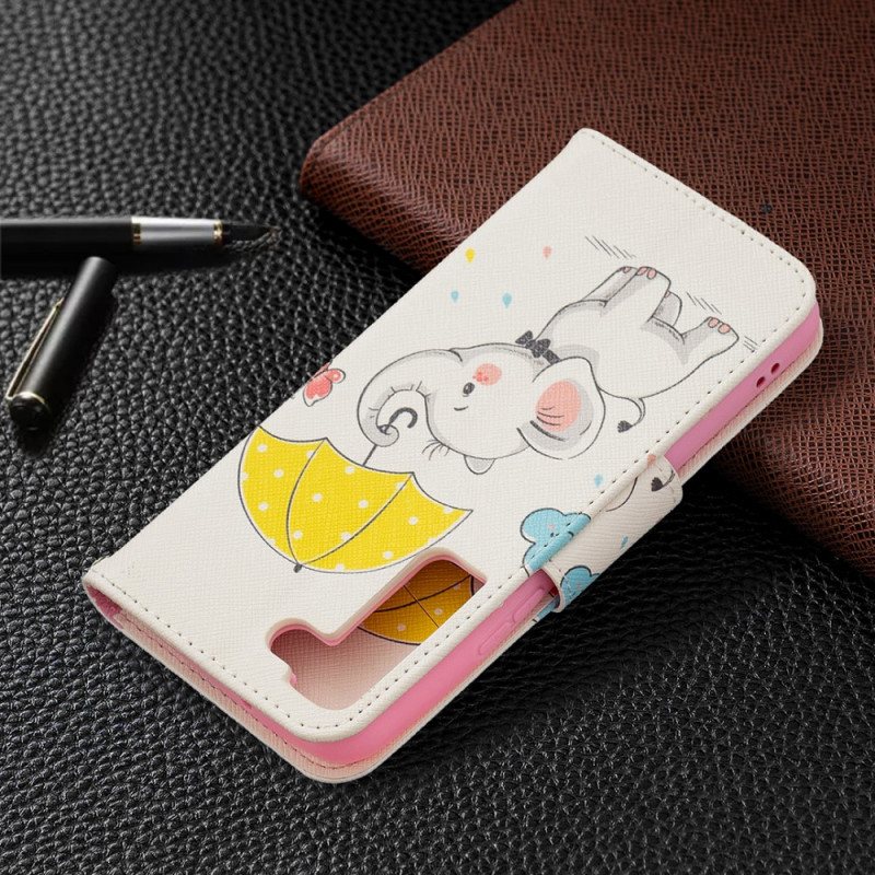 Folio Deksel Til Samsung Galaxy S22 5G Baby Elefant