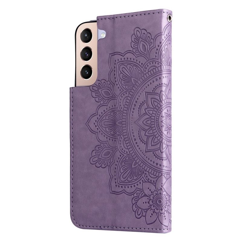 Folio Deksel Til Samsung Galaxy S22 5G Blomstermandala