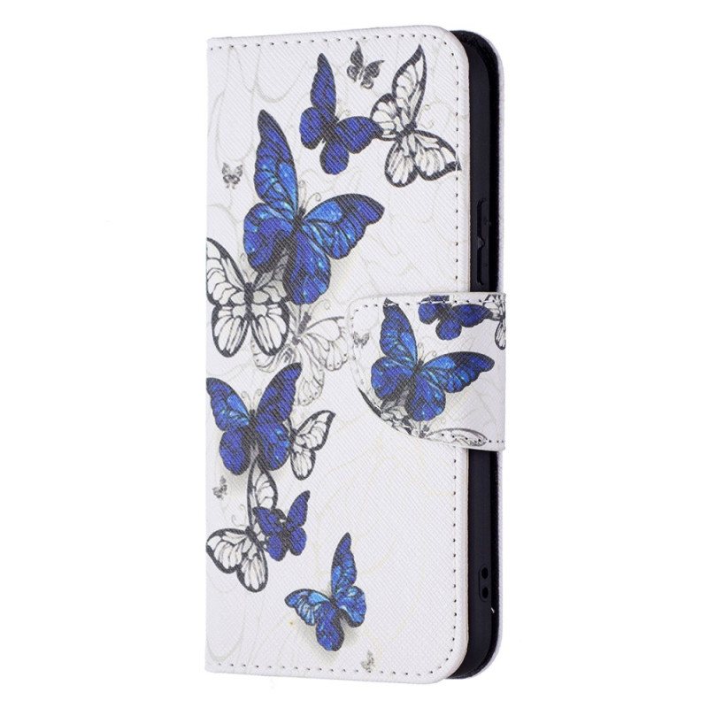 Folio Deksel Til Samsung Galaxy S22 5G Butterflies Kings