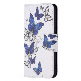 Folio Deksel Til Samsung Galaxy S22 5G Butterflies Kings