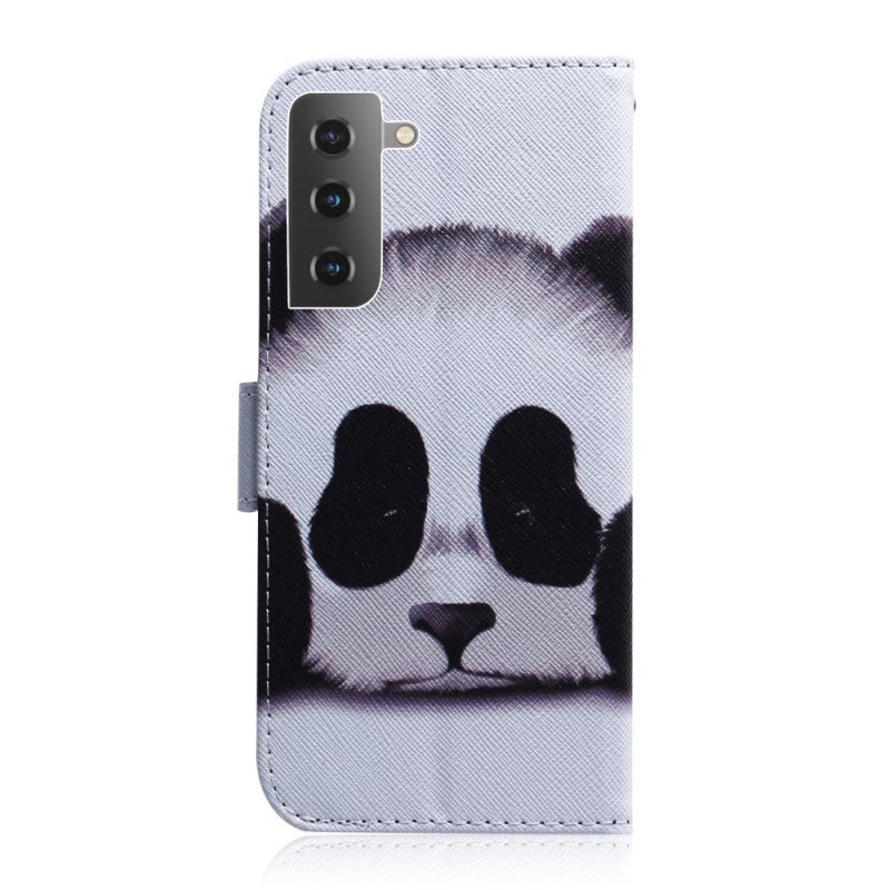 Folio Deksel Til Samsung Galaxy S22 5G Panda Ansikt