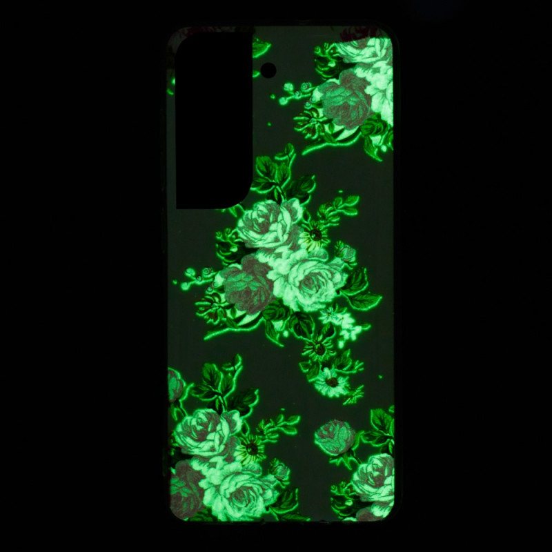 Mobildeksel Til Samsung Galaxy S22 5G Fluorescerende Liberty-blomster