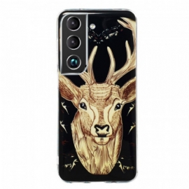 Mobildeksel Til Samsung Galaxy S22 5G Fluorescerende Majestic Deer