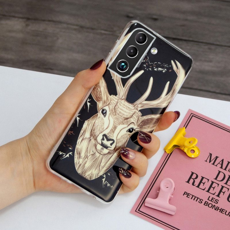 Mobildeksel Til Samsung Galaxy S22 5G Fluorescerende Majestic Deer