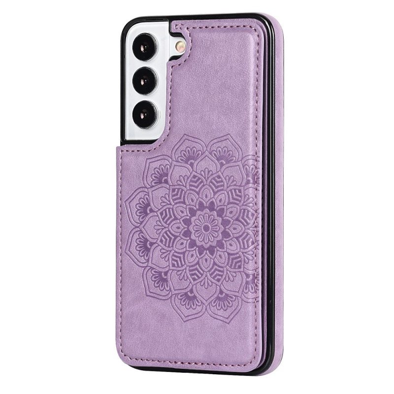 Mobildeksel Til Samsung Galaxy S22 5G Mandala Print Card Holder