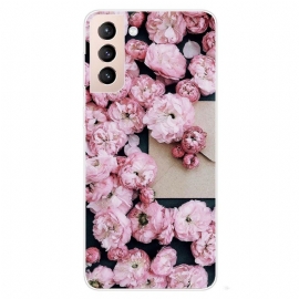 Mobildeksel Til Samsung Galaxy S22 5G Rosa Blomster