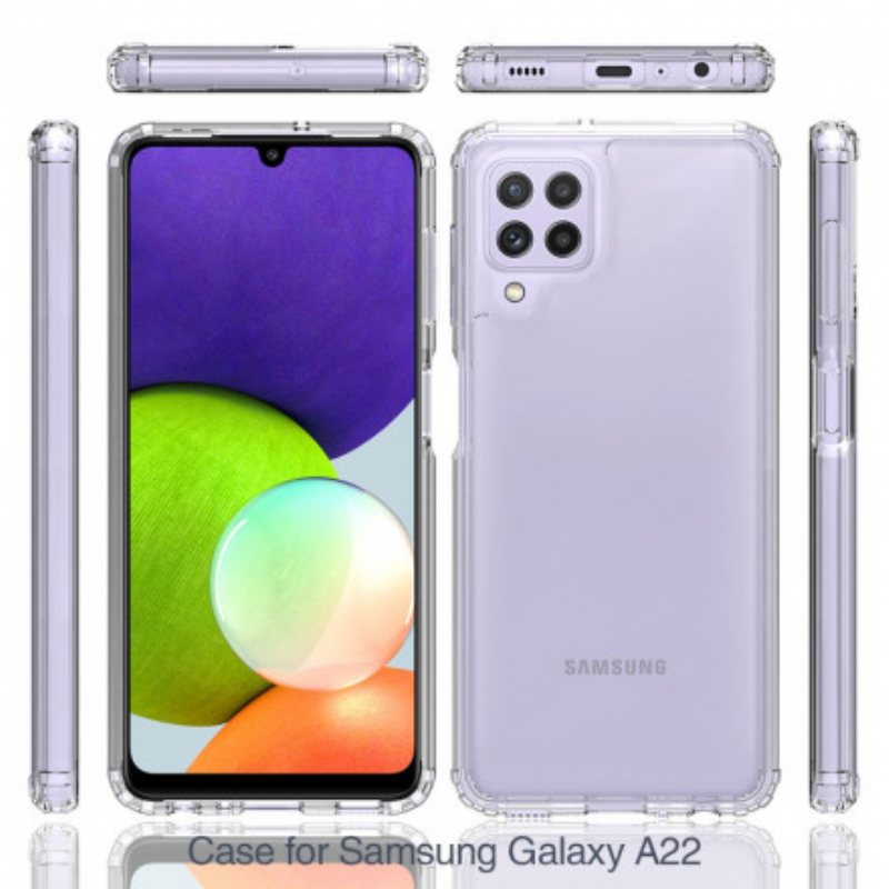 Deksel Til Samsung Galaxy A22 Gjennomsiktig Hybrid