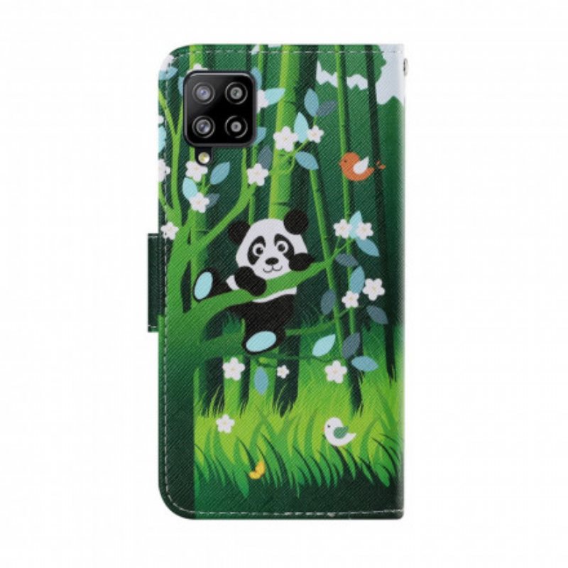 Lærdeksel Til Samsung Galaxy A22 Panda Walk