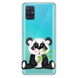 Deksel Til Samsung Galaxy A71 Sømløs Sad Panda