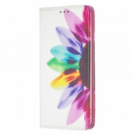 Beskyttelse Deksel Til Samsung Galaxy A53 5G Folio Deksel Akvarell Blomst
