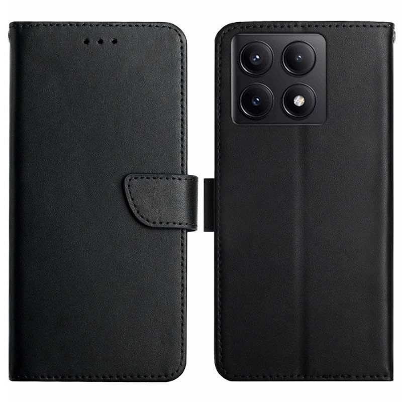 Folio Deksel Xiaomi 14t Pro Nappa Texture Leather Beskyttelse Deksel