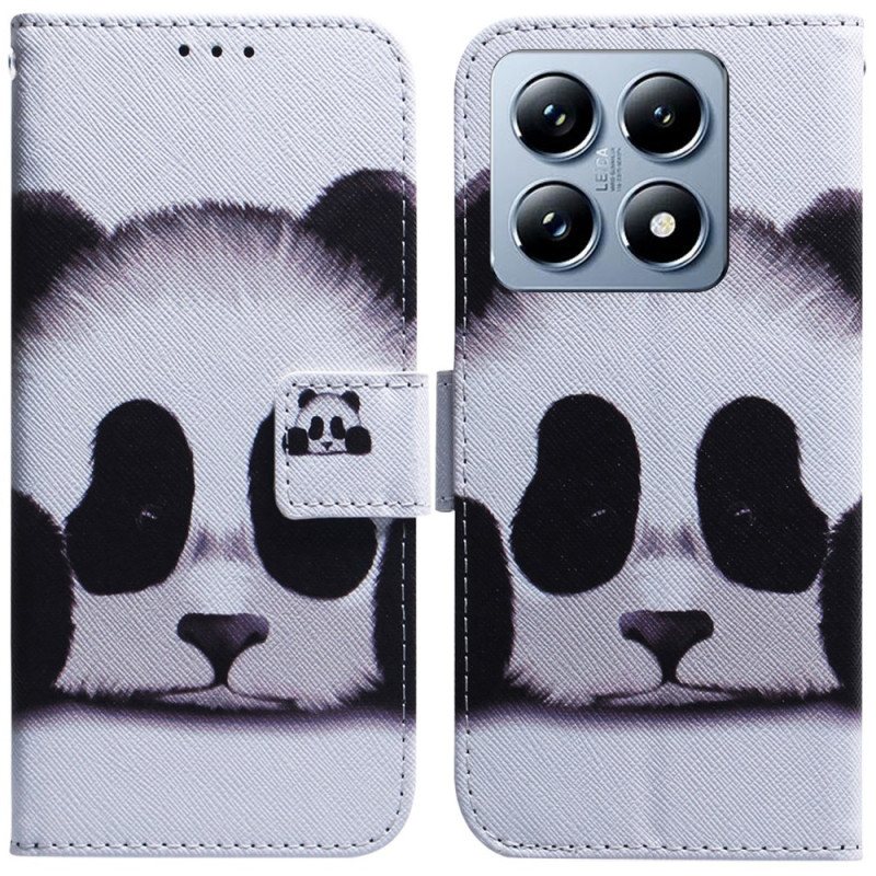 Folio Deksel Xiaomi 14t Pro Panda Beskyttelse Deksel