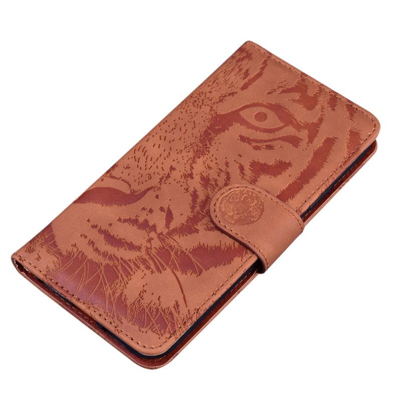 Folio Deksel Xiaomi 14t Pro Tiger Footprint Beskyttelse Deksel