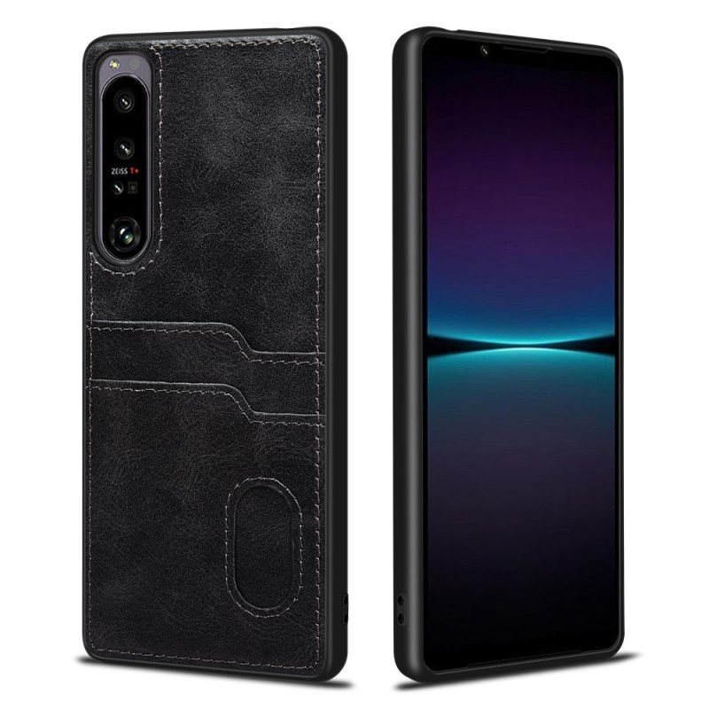 Deksel Til Sony Xperia 1 IV Dobbel Kortholder