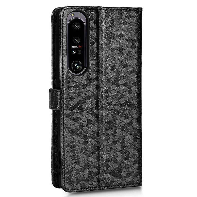 Folio Deksel Til Sony Xperia 1 IV Med Kjede 3d Strappy Design