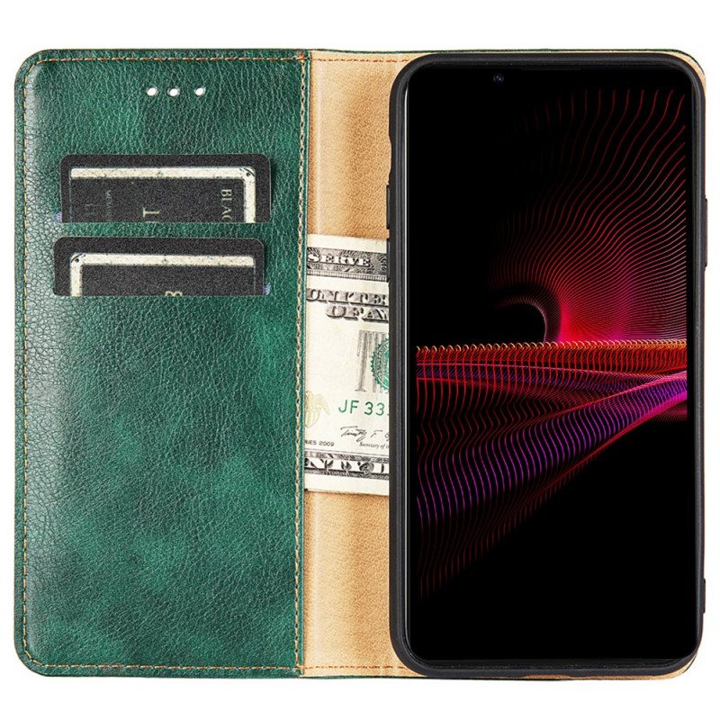 Folio Deksel Til Sony Xperia 1 IV Vintage Design