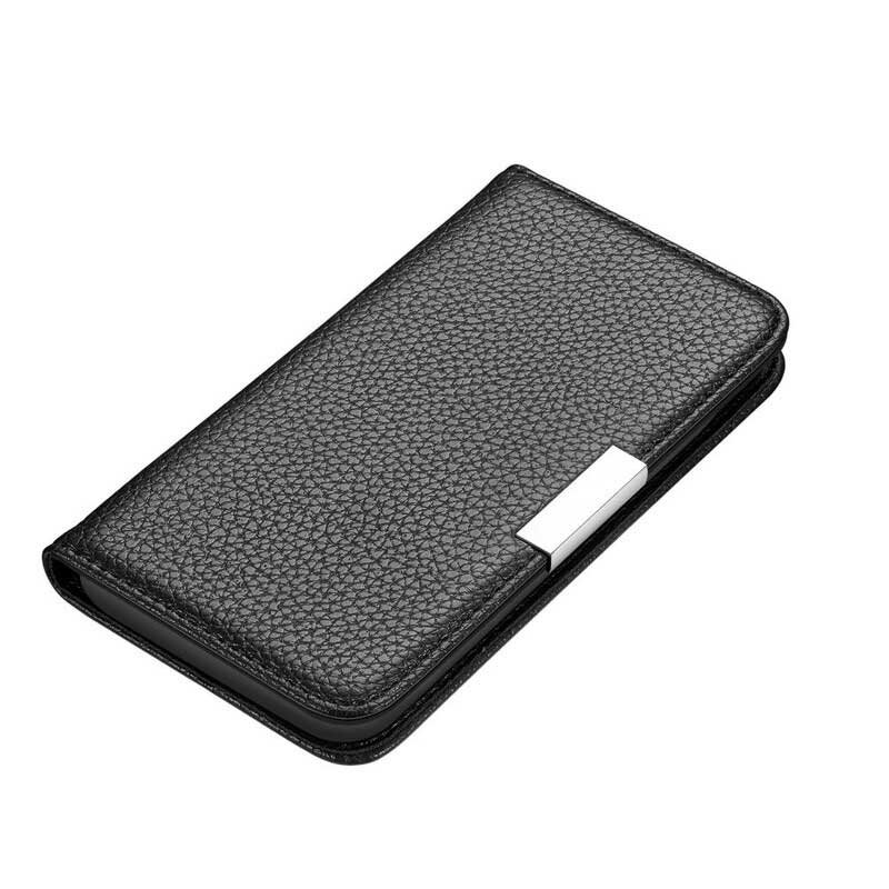 Beskyttelse Deksel Til Samsung Galaxy S21 FE Folio Deksel Litchi Ultra Chic I Kunstskinn