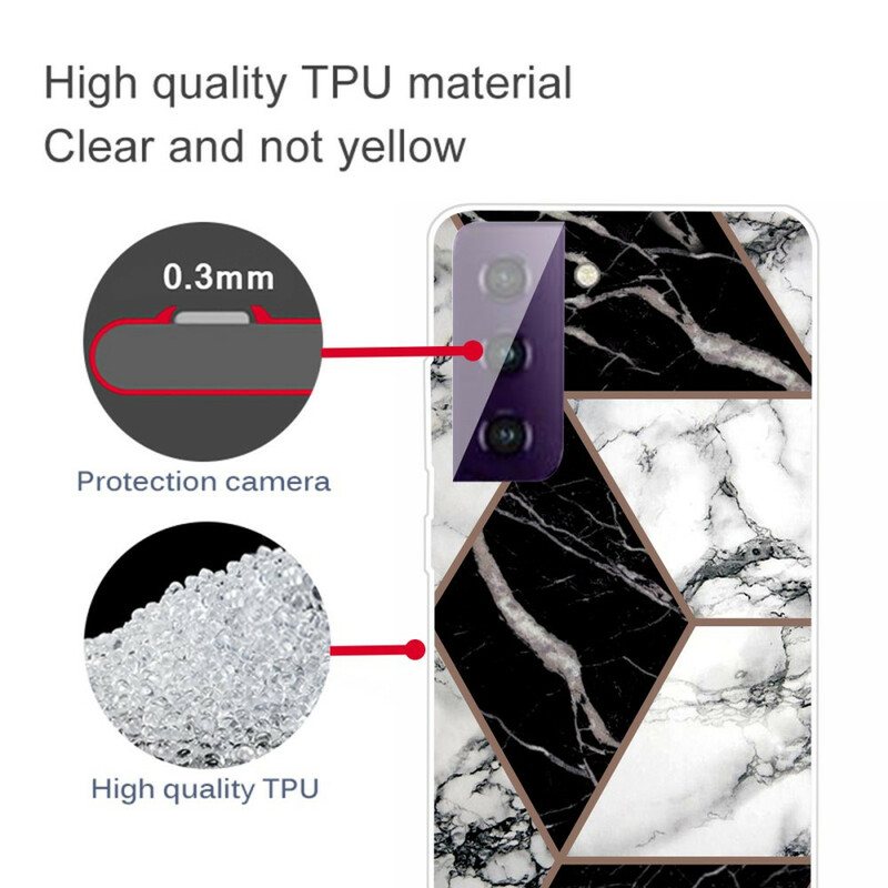 Deksel Til Samsung Galaxy S21 FE Decline Geometrisk Marmor