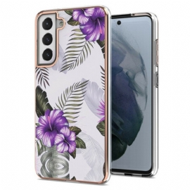 Deksel Til Samsung Galaxy S21 FE Fiolette Blomster