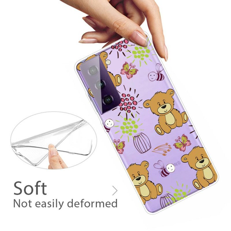 Deksel Til Samsung Galaxy S21 FE Teddy Bears Topp