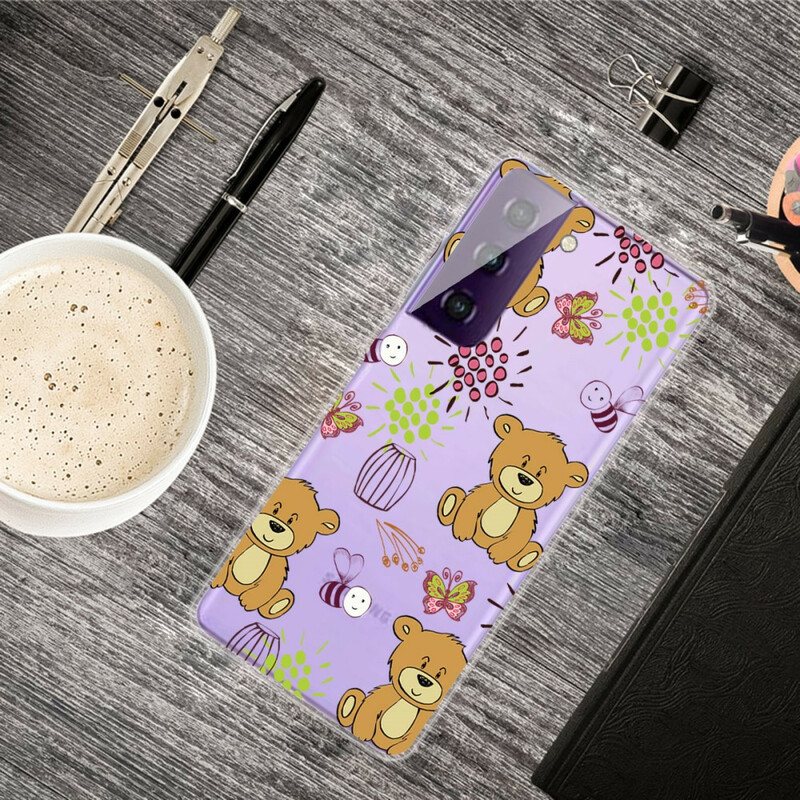 Deksel Til Samsung Galaxy S21 FE Teddy Bears Topp