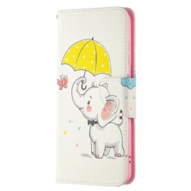 Folio Deksel Til Samsung Galaxy S21 FE Baby Elefant