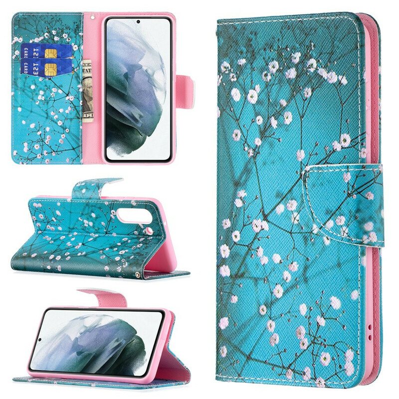 Folio Deksel Til Samsung Galaxy S21 FE Blossom Tree