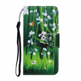 Folio Deksel Til Samsung Galaxy S21 FE Panda Walk