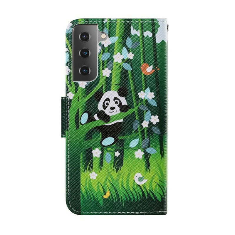 Folio Deksel Til Samsung Galaxy S21 FE Panda Walk