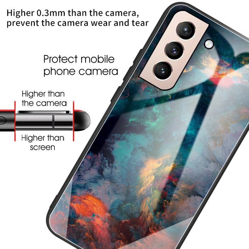 Mobildeksel Til Samsung Galaxy S21 FE Himmelherdet Glass