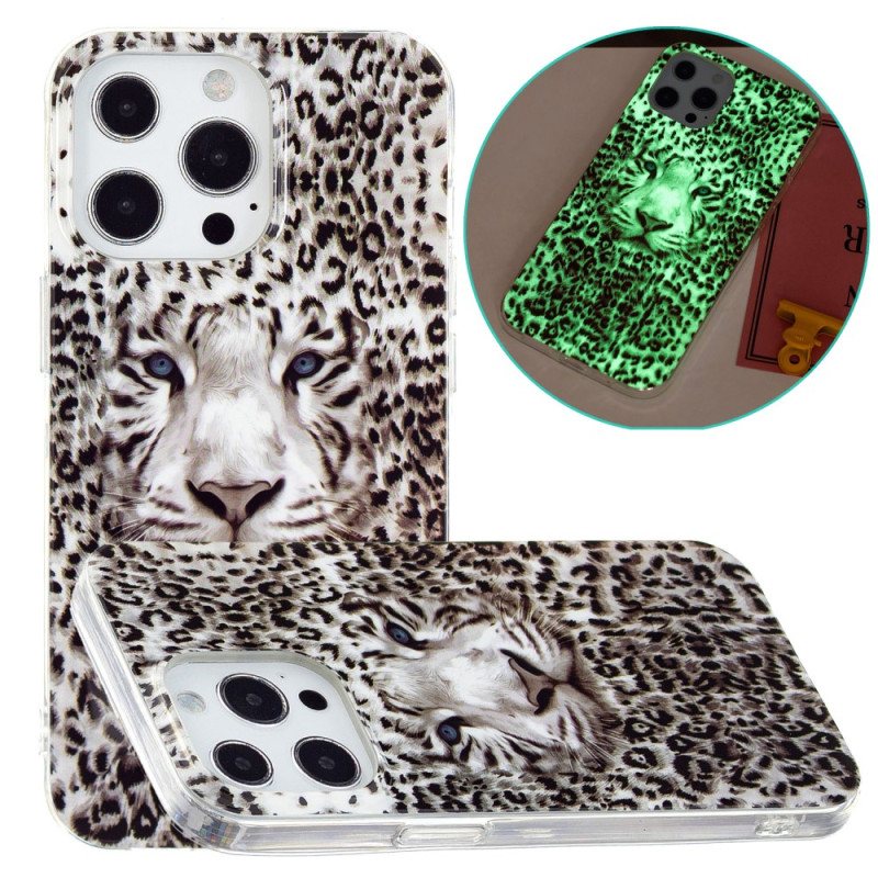 Deksel Til iPhone 15 Pro Max Fluorescerende Leopard