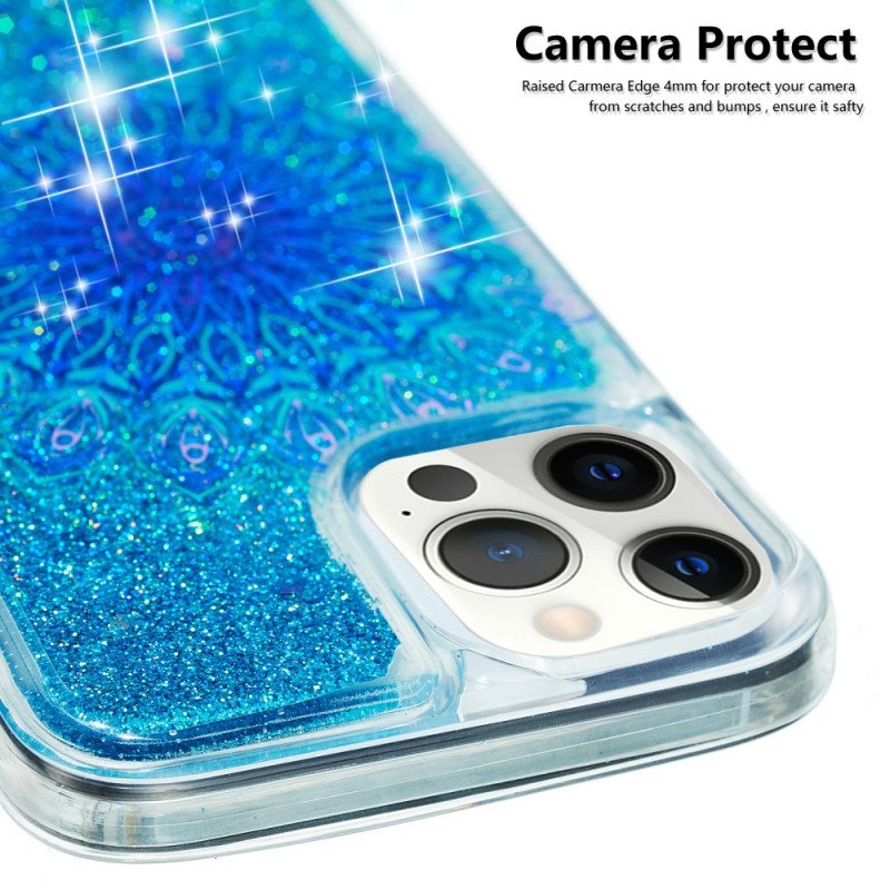 Deksel Til iPhone 15 Pro Max Mandala Glitter