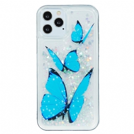 Deksel Til iPhone 15 Pro Max Sommerfugler Glitter