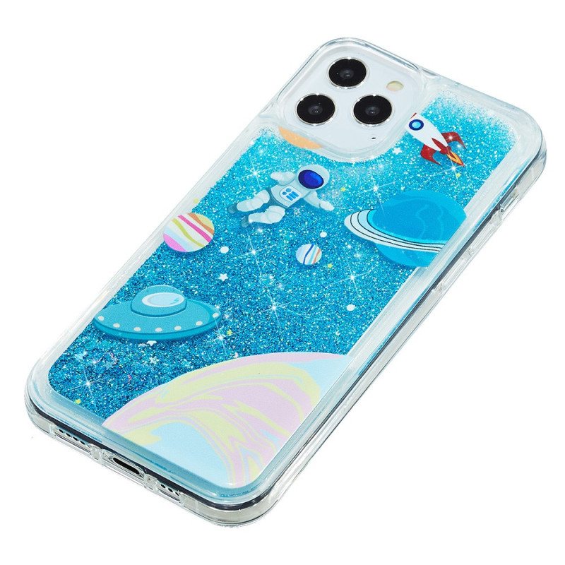 Deksel Til iPhone 15 Pro Max Space Glitter