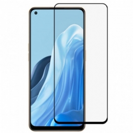 Oppo Reno 7 Black Edge Skjermbeskytter I Herdet Glass