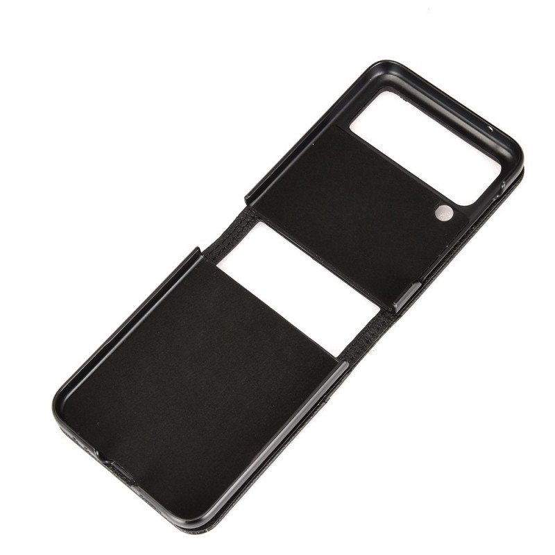 Deksel Til Samsung Galaxy Z Flip 3 5G Folio Deksel Style Litchi Skinn Kortholder