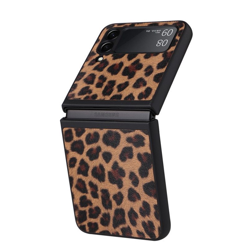 Mobildeksel Til Samsung Galaxy Z Flip 3 5G Folio Deksel Leopard