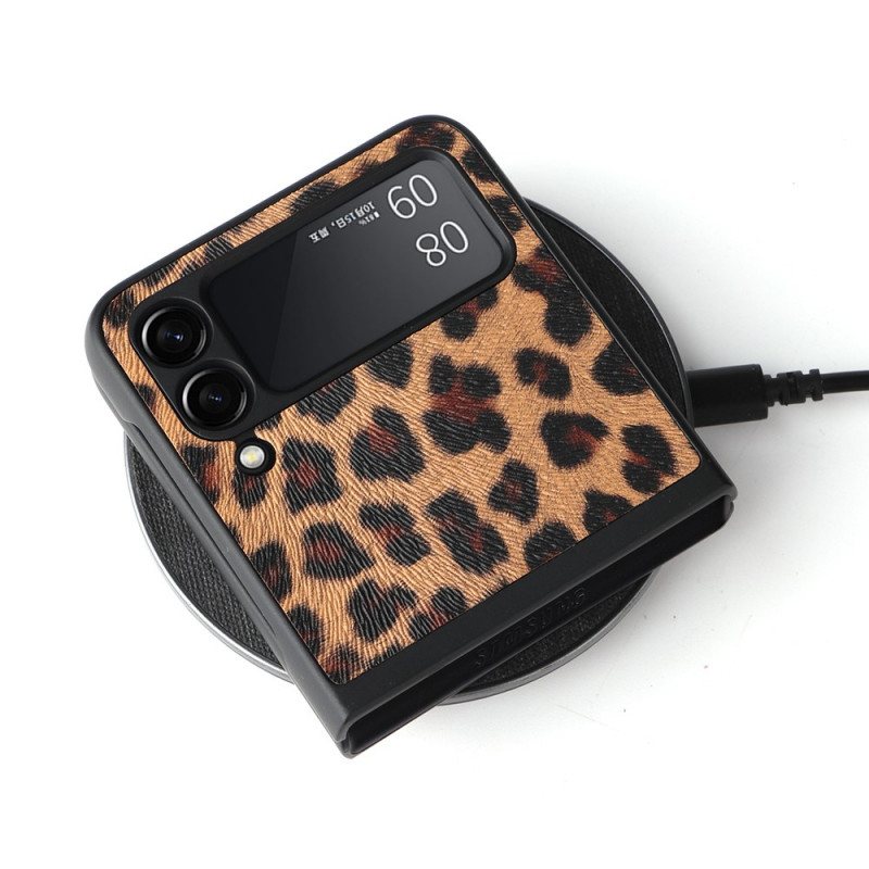 Mobildeksel Til Samsung Galaxy Z Flip 3 5G Folio Deksel Leopard