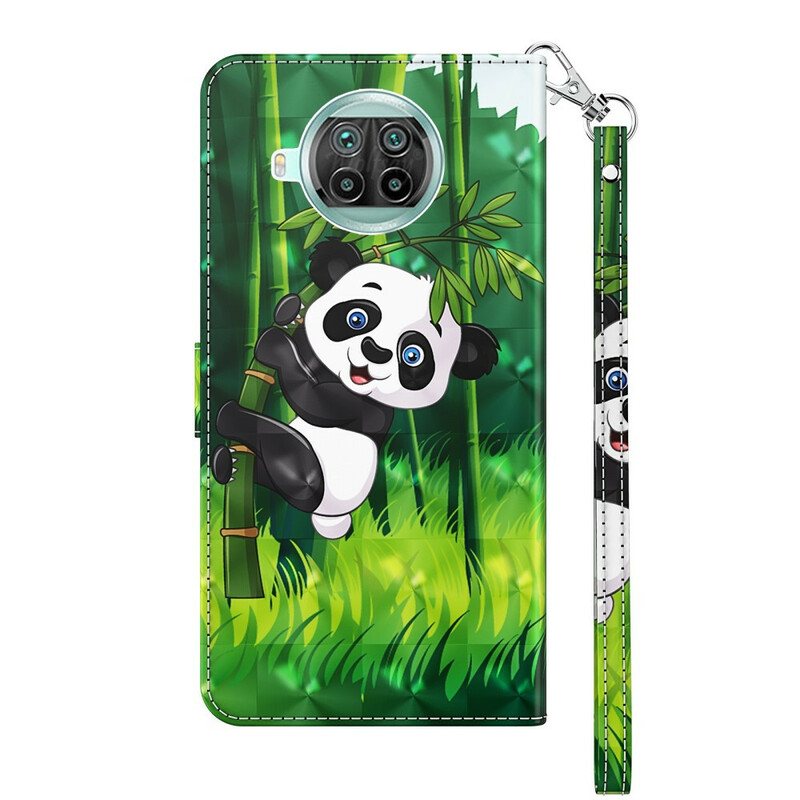 Folio Deksel Til Xiaomi Mi 10T Lite Panda Og Bambus