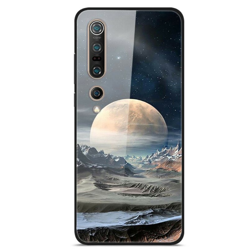 Deksel Til Xiaomi Mi 10 / 10 Pro Space Moon Herdet Glass