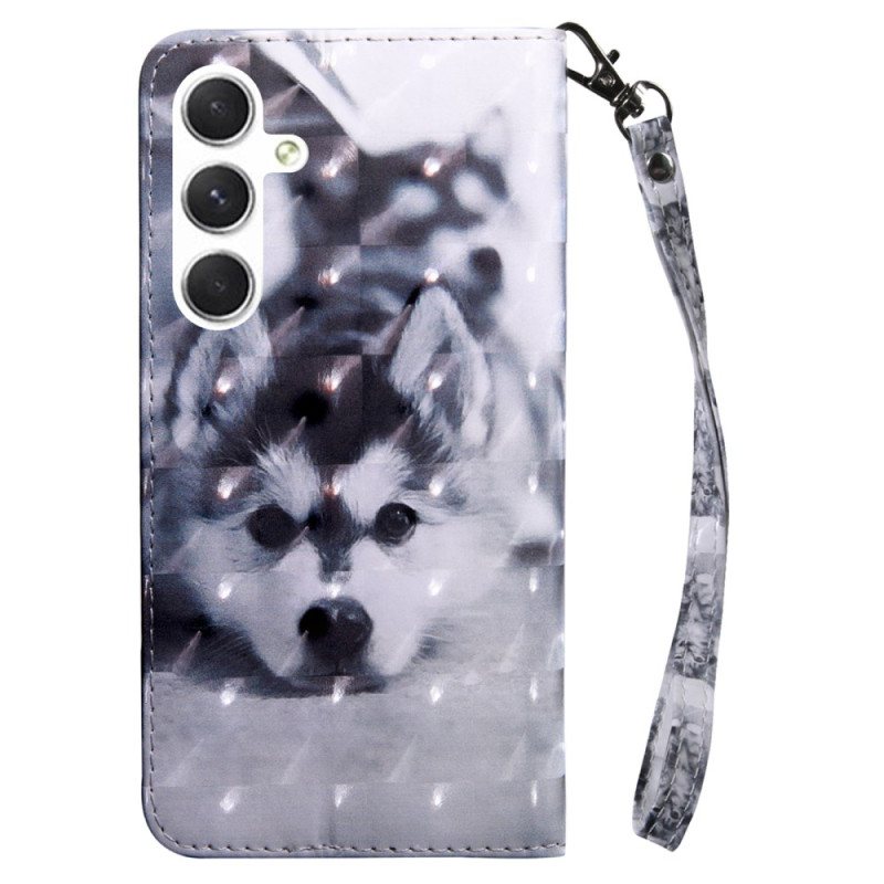 Folio Deksel Samsung Galaxy S24 5g Husky Med Stropp