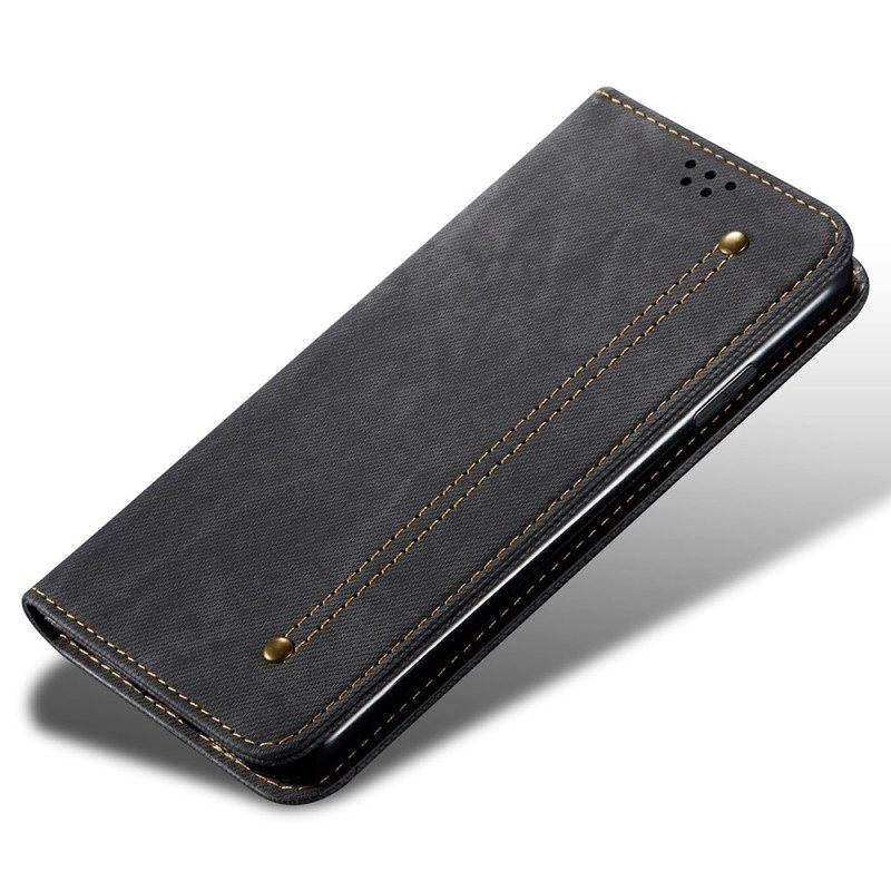 Folio Deksel Samsung Galaxy S24 5g Jeansstil