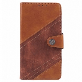 Folio Deksel Til Samsung Galaxy S24 5g Tofarget Jeansstil