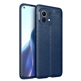 Deksel Til Xiaomi Mi 11 (5G) Dobbel Linje Litchi Leather Effect